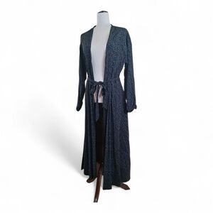 Eileen Fisher Morse Code Black Knit Kimono